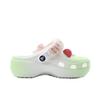 Crocs Classic Platform Clog Interstellar Niche Campus Style EVA Fashion Trend Comfortable Hole Shoes Unisex Green
