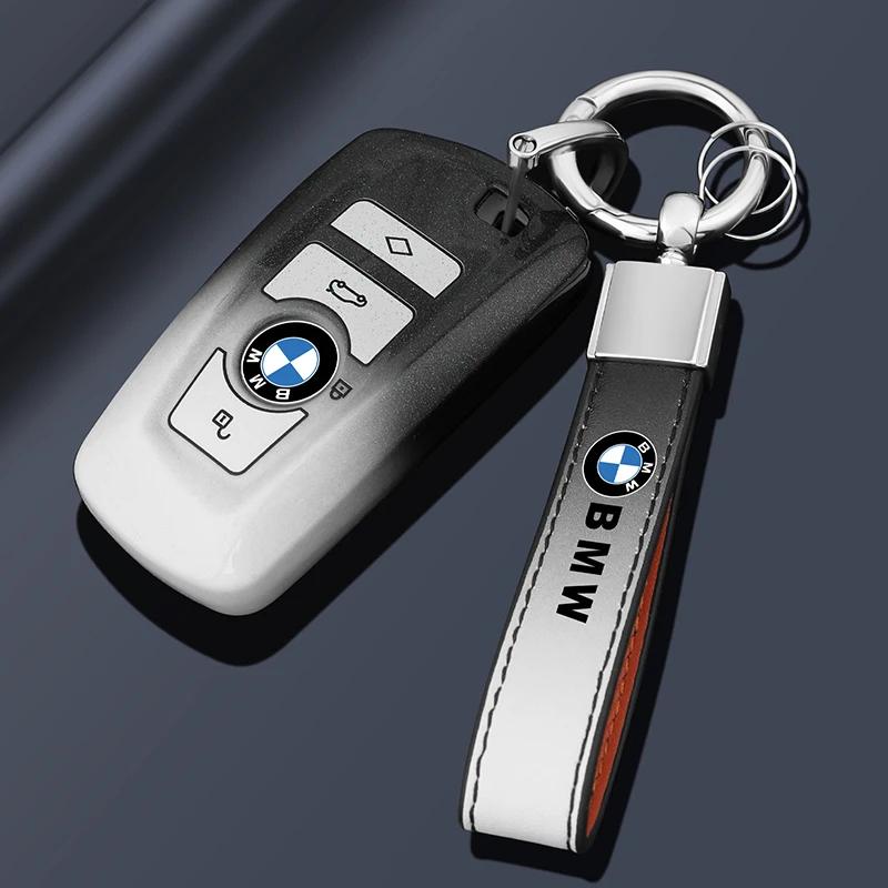 KWMBS1 Car Sticker Car Key Fob Ring Chain Cover Case For BMW 530i 540i 550e 750e 740i 760i X1 X2 X5 X6 X7 M5 iX1 iX2 iX XM i5 i7 2024 2