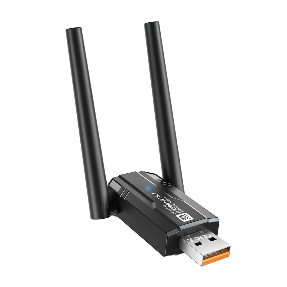 USB WiFi адаптер 5G&2.4G 5dBi антенна Bluetooth 5.4 адаптер для ПК компьютер Windows USB Ethernet сетевая карта WiFi донгл