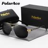 PolarAce Унисекс Поляризованные двухлучевые солнцезащитные очки в металлической оправе Солнцезащитные очки для водителя, UV400