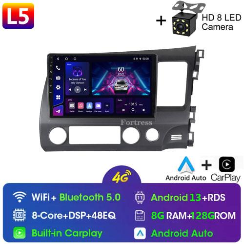 Android Car Radio Multimedia для Honda Civic RHD 2005 - 2012 Мультимедийный проигрыватель 2 Din Правый руль Навигация GPS Carplay DVD