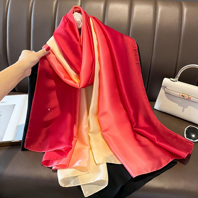 Women'S Elegant And Versatile Spring And Summer Sunscreen Autumn And Winter Warm Scarf Fashion Shawl Dual-Purpose