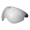 Anluoer Motorcycle Helmet Visor, Three-Snap Bubble Visor, Windproof, High-Definition, Retro Harley Half-Helmet Visor