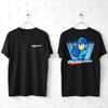 Megaman Gunner Grid T-Shirt: Retro Video Game Graphic Tee