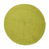 Living Room Rug In Reversible Cotton Rope Effect Anise Green Diam.120