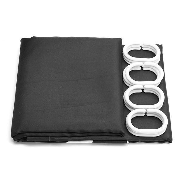 4 шт., полный комплект, занавеска для душа, крышка унитаза, чехол для сиденья, коврик для декора ванной комнаты, водонепроницаемая занавеска для душа, нескользящие коврики