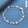 925 Sterling Silver Fox Owl AAA Zircon Bracelet Fashionable Wedding Jewelry