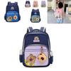 Kids Cartoon Capybara Backpack With Large Capacity And Padding For Elementary School Students