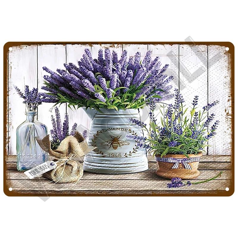 Vintage Metal Tin Sign Retro Cafe Garden Wall Art Home Decor Plaque for Room Farmhouse Painting Gift Perfect for Wall Mural D