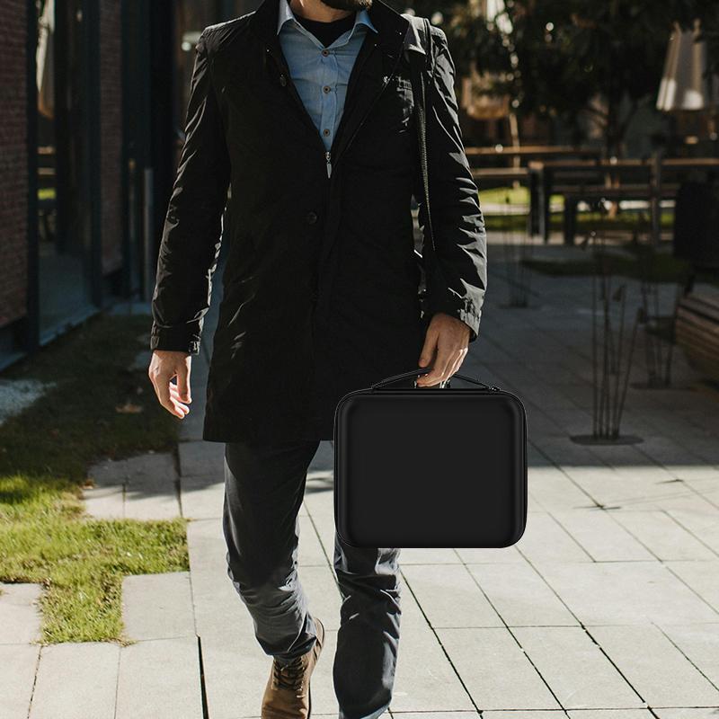 8 Slots Watch Box Organizer/Men Watch Display Storage Case Fits All Wristwatches and Smart Watches Up To 42mm