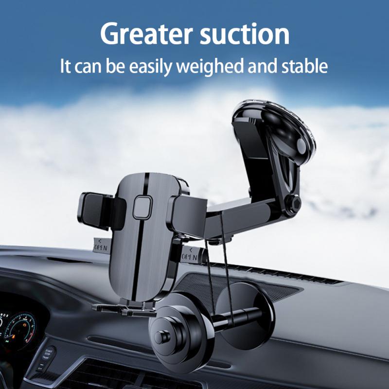 Car Mobile Phone Holder Truck Suction Cup Navigation Rotating 360° For General Purpose Automobile Telescopic Mobile Phone Holder