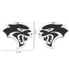 Leopard Head Badge Sticker Front Grill Side Fender Rear Trunk Emblem Decal Cars Accessories