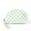 with Hand Strap Checkered Pattern Cosmetic Bag Waterproof Toiletry Bag Makeup Organizer  Travel