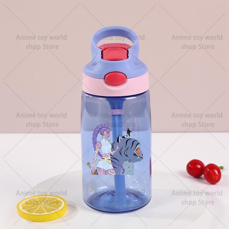Kpop Demon Hunter Sports Water Bottle Leak Proof Colorful Cup Drinking for Outdoor Women Men Travel Portable Gym Fitness Jugs