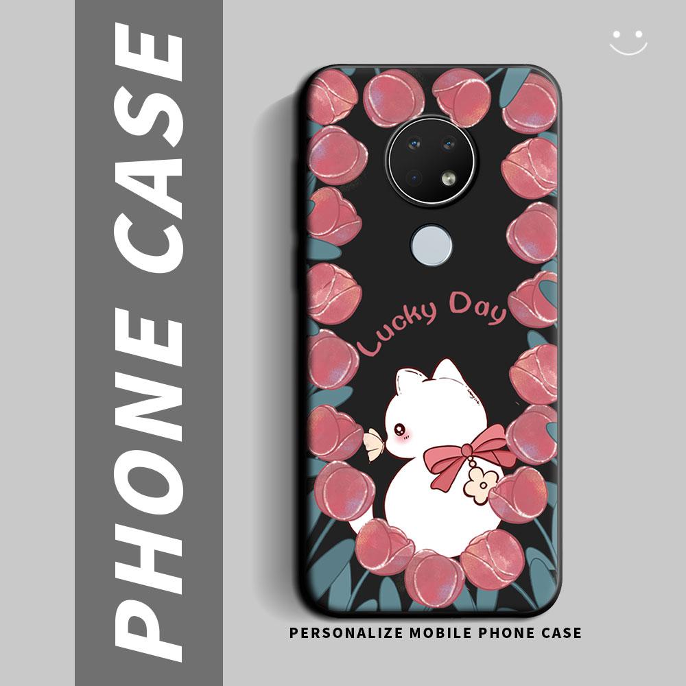 For Nokia 7.2 6.3 6.2 5.4 5.3 5.4 Case Cartoon Cute Flower Shockproof Silicone Soft Phone Case For Nokia 3.4 2.4 1.4 Back Cover