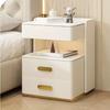W2557 Боковой столик Изголовье Кровать Прикроватная спальня Шкаф для хранения Белый комод Кофейные столики Гостиная Мебель Стол Ящик Книга