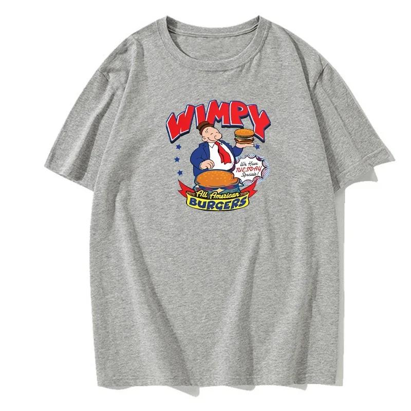 Летняя мужская футболка Классическая футболка с принтом из киносериала Модная повседневная футболка с принтом О-образным вырезом Хлопковая короткая футболка