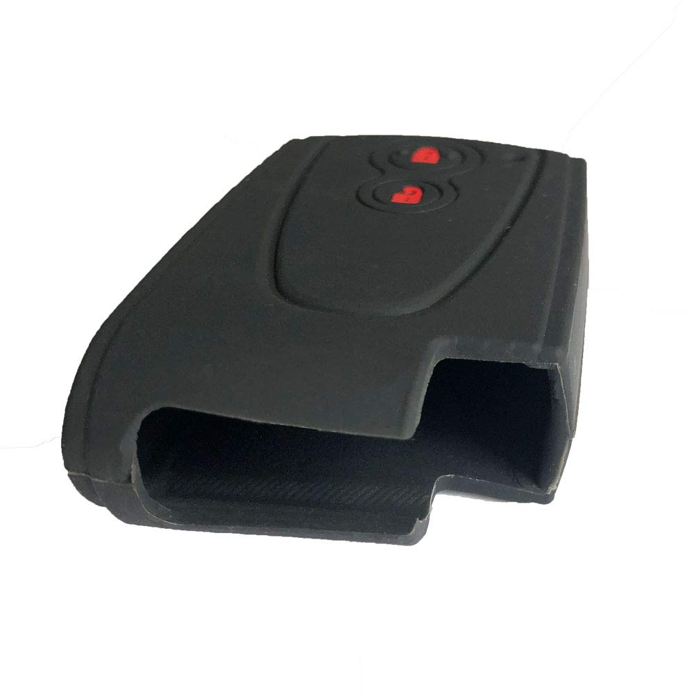 Силиконовый чехол для смарт-ключа ZIAN для автомобилей Daihatsu Copen Copen LA400K 2 кнопки (MY-DH2J-02) (Черный 2 (Красная кнопка))