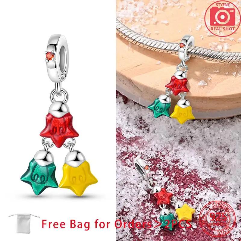 Charm Bead Charms Christmas Collection Christmas Hat Socks Bell Snowman copper Bead Charms Pendant Women Authentic Bracelets Do It Yourself Christmas
