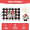 Buffalo Plaid Table Mats Hearts Gnomes Love Valentine's Day Placemats Anniversary Wedding Holiday for Party Kitchen Dining Decoration