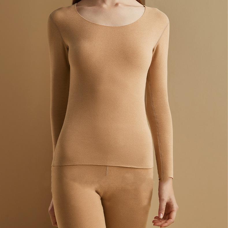 Женское термобелье, мужская зимняя одежда, бесшовное толстое двухслойное теплое белье, женский комплект термоодежды, женский комплект из 2 предметов