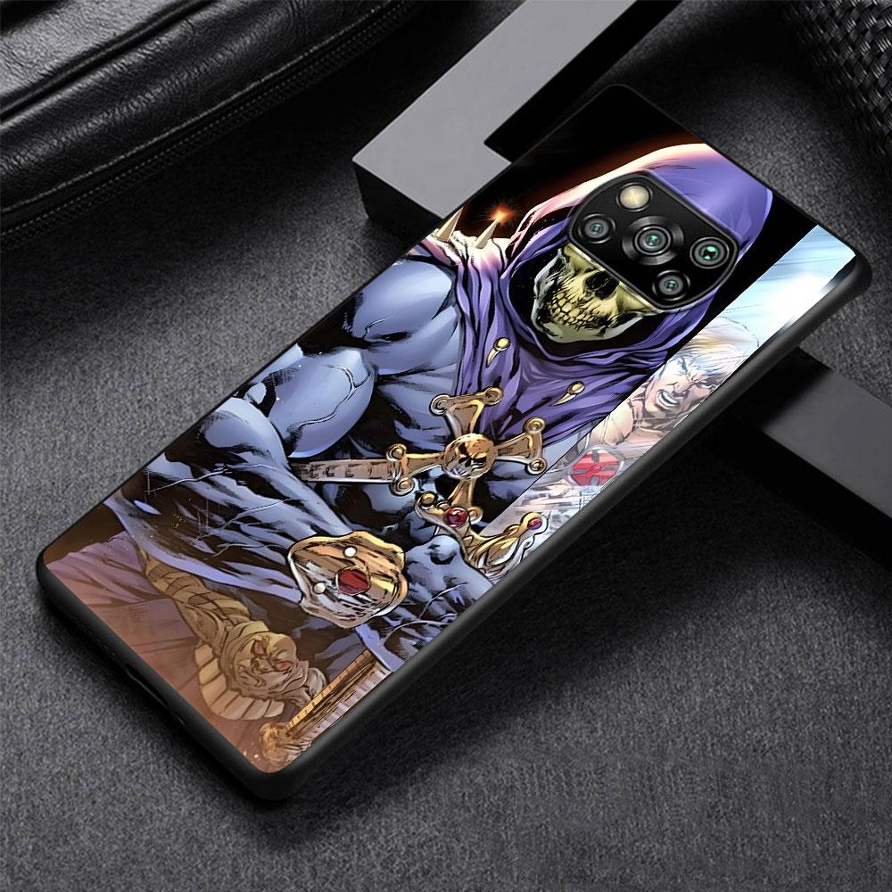 Чехол-комикс Masters of the Universe Revolution для Xiaomi Poco M5s X3 NFC X5 F3 M4 M3 Pro, черный, силиконовый, мягкий, чехол для телефона