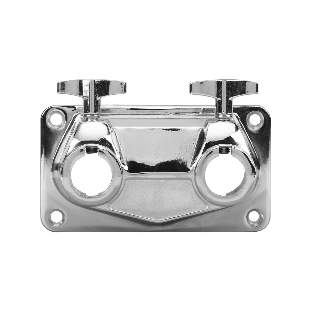 Silver Extension Bracket Metal Connecting Clamp Durable Drum Mounting Bracket Drum Set Accessory