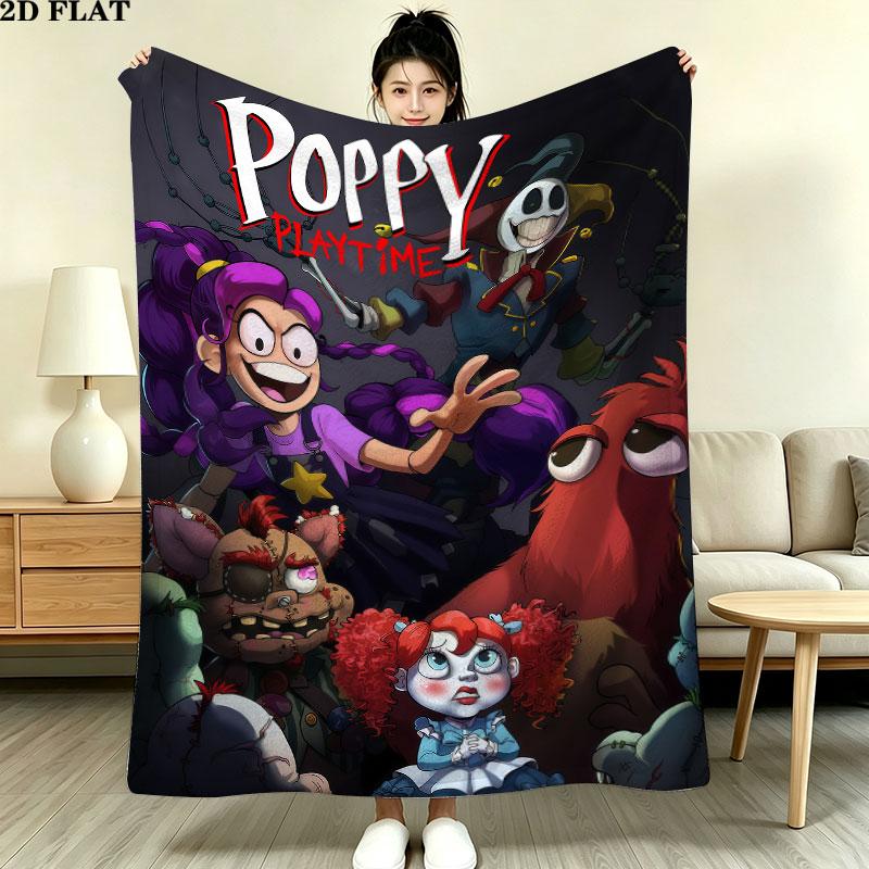 1PC Poppy Playtime Blanket, High quality Comfortable for All Seasons, Home Decor, Warmth and Comfort