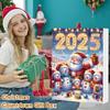 2025 Snowman Advent Calendar 24-day Christmas Countdown Calendar Acrylic Christmas Tree Countdown Decor for Kids