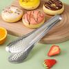 Secure Grip Buffet Tongs 304 Stainless Steel Serving Utensils Cooking Tool Bread Clip  Draining