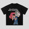 Графическая футболка Harry Styles "Kiss All The Time Disco, Occasionally" Мужская Женская Ретро Поп Хлопок Короткий Рукав Уличная Одежда