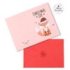 Merry Christmas Fold Greeting Cards with Envelope Xmas Party DIY Gifts Box Card for New Year Festival Decorations Navidad Noel