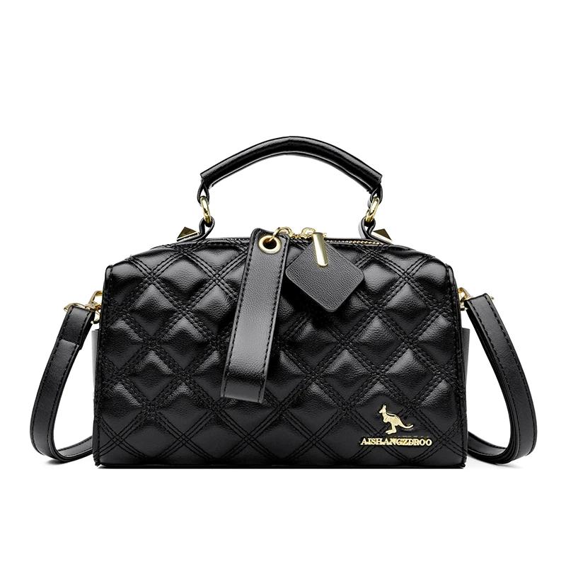 Женская роскошная сумка-подушка Boston с большим объемом и принтом в стиле ретро, сумка-тоут через плечо