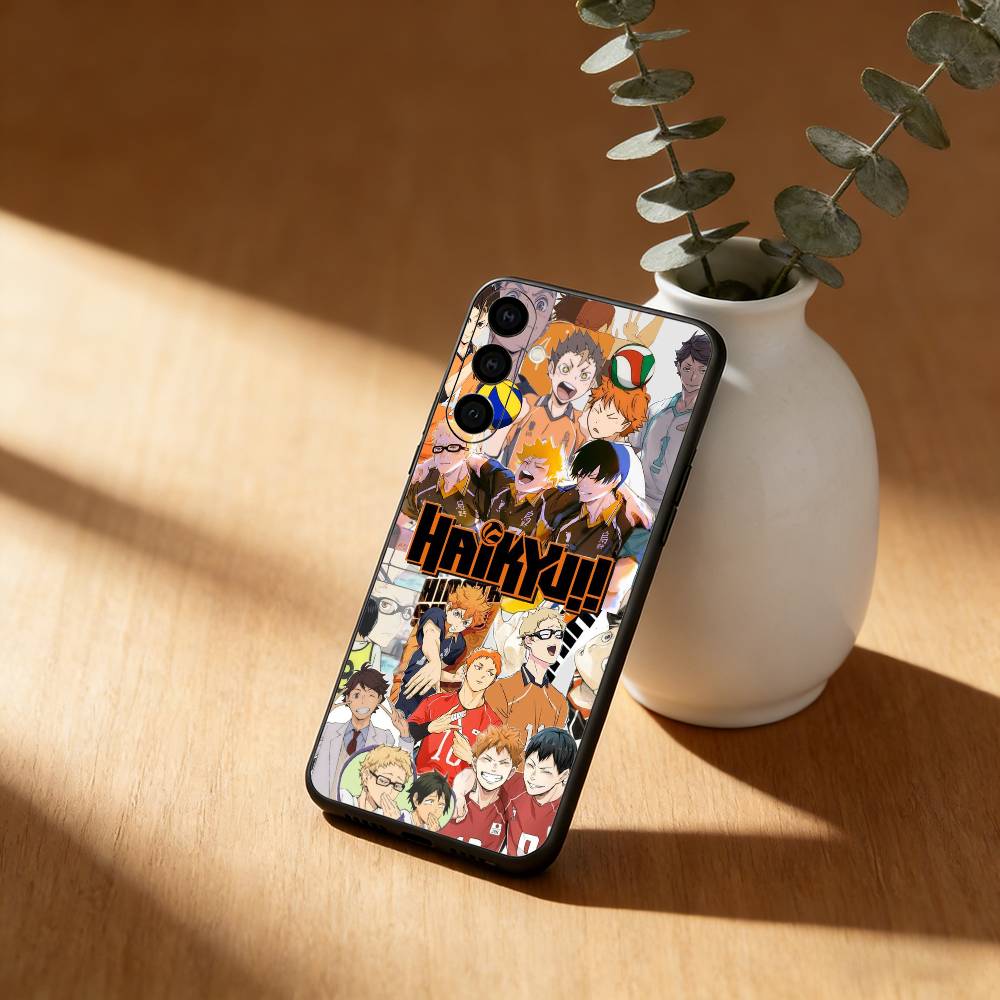 Аниме H-haikyuu обои Чехол для телефона Для Samsung GalaxyA13,21s,22,31,32,52,53,71,72,73,Мягкий черный чехол