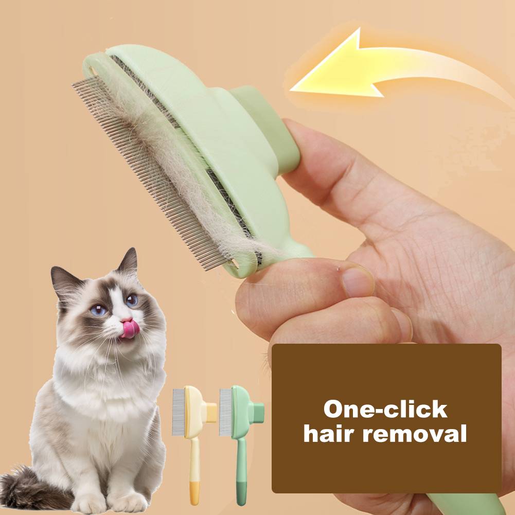 Dogs & Cats Hair Knot Comb Pet Grooming Brush with Dense Teeth Comb & Lice Removal for Dogs Cats Puppy Kitten Long Hair Dog Hair