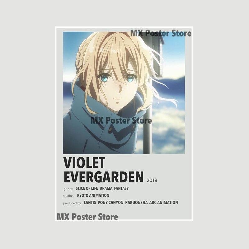 Убийца Демонов, белый бумажный плакат, классический японский аниме-сериал, художественная мультяшная живопись, наклейка для домашнего бара, художественная настенная декоративная фреска