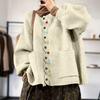 Женские свитера на пуговицах с длинным рукавом, вязаные пальто с карманами