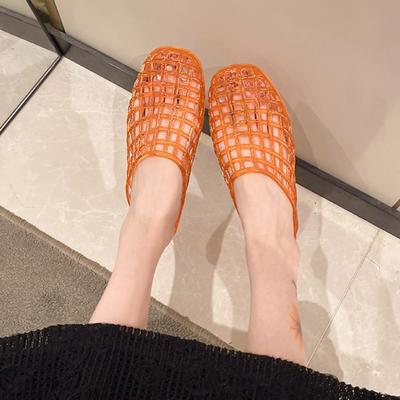 Мягкая рыболовная сетка, сандалии-желе, нескользящие, DIY, шармы для обуви, повседневные, ПВХ, хрустальные тапочки, для девочек