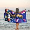 1pc Groot3 Beach Towel with Custom Name, Beach/Swimming/Bath/Picnic/Camping Towel, Suitable for Seaside Beaches
