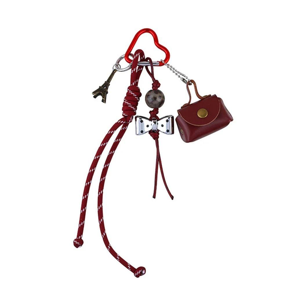 Плетеный бант Подвеска для сумки Аксессуары для сумки Плетеный нейлоновый шнур Плетеный шнур Брелок Подвеска для ключей автомобиля