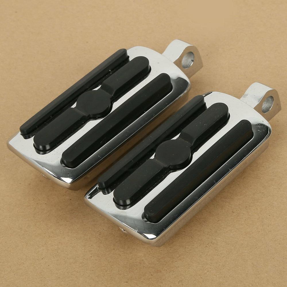 Motorcycle 10mm Mount Foot Rest Pegs For Harley Softail Dyna Glide Fat Boy Road King Sportster XL 883 1200