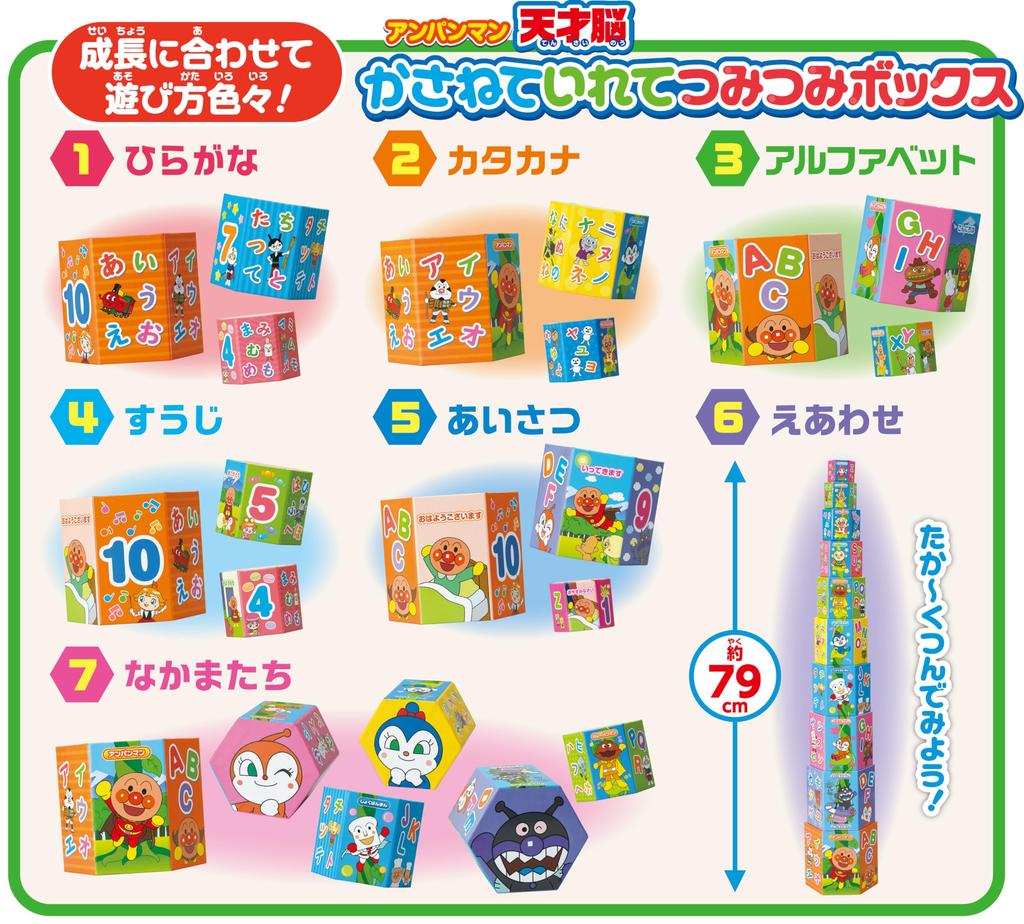 AGATSUMA Anpanman Genius Brain Stacking Box