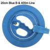 Outdoor Game Fying Kites Round Blue String Flying Winder Fire Wheel Handle Tool Kite Reel