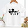 Футболка с надписью Mamas Boy для детей Модная европейско-американская футболка с принтом для мальчиков и девочек Летняя полиэстеровая ткань