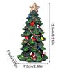 13cm Mini Christmas Tree Decorations Figurine Resin Xmas Tree Ornaments for Home Table Party Decor Holiday Decorative Gifts