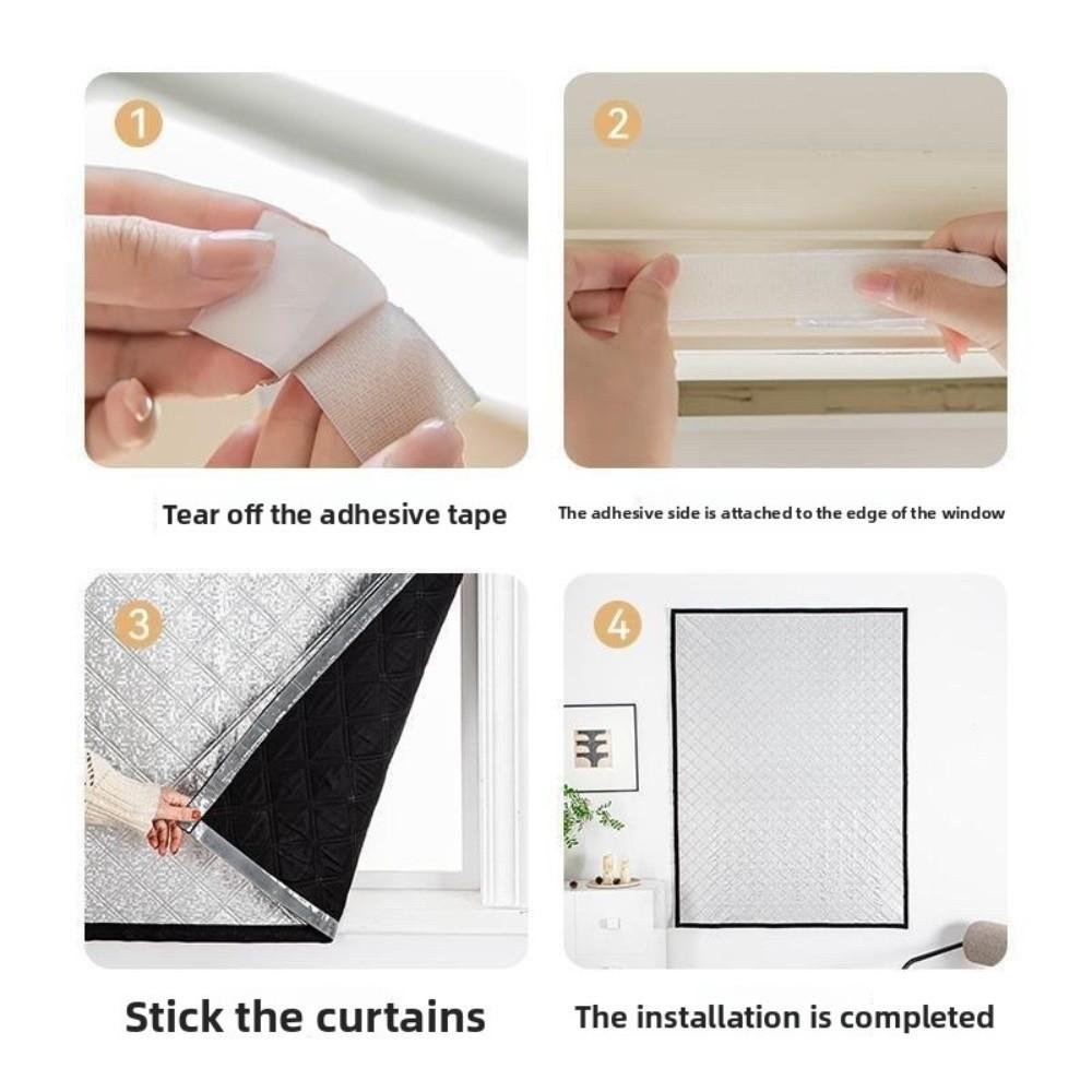 Утепленные оконные тепловые экраны Изоляция от холода и тепла Герметичные шторы Зимние теплые шторы