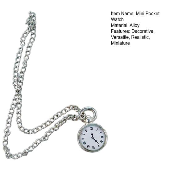Мини-карманные часы изысканного качества, винтажные реалистичные карманные часы для кукольного домика, модель кукольного дома, аксессуары