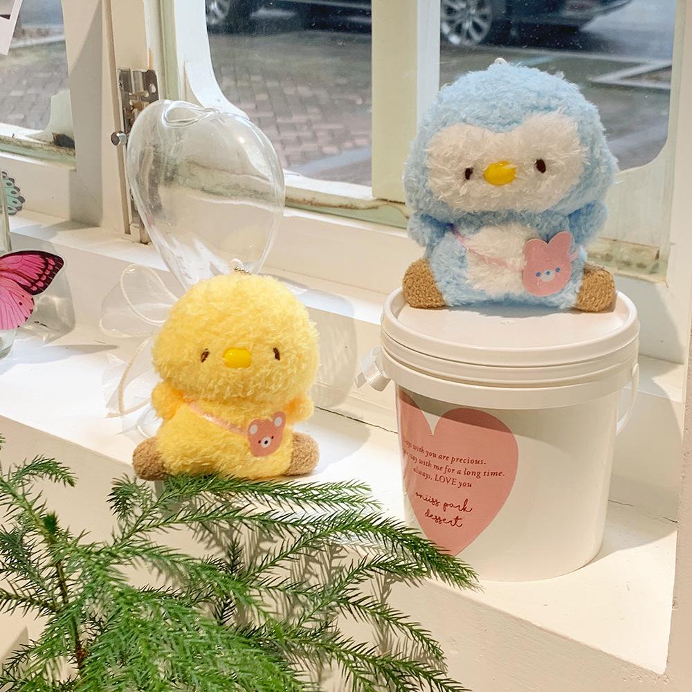 Милая плюшевая кукла-цыпленок-пингвин брелок для девочек - детская игрушка-подвеска