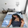 Aitanaed  Singer  Flannel Throw Blankets Blankets for Bed Couch Soft Bedroom Quilt,