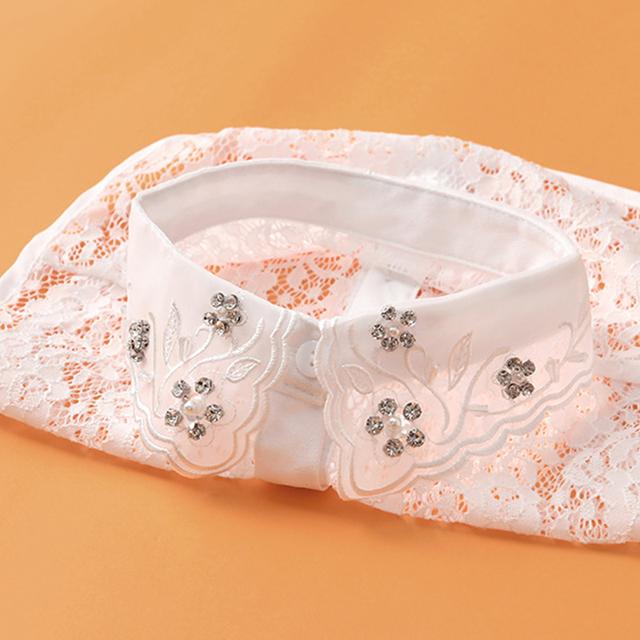 Business Women Fake Collar Shirt Detachable Collar Female False Collars Necklace Dress Lapel Blouse Top Faux Collar